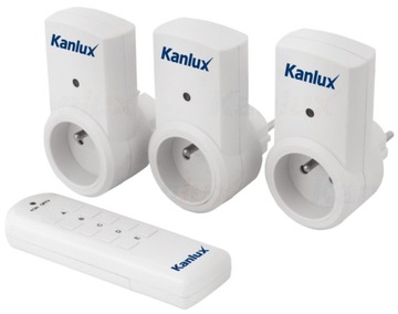 KANLUX Программатор часов с дистанционным управлением, 3 розетки, пульт дистанционного управления APO TM-3 7980