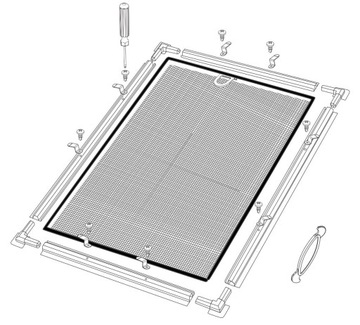 WINDOW MOSQUITO NET - оконная сетка от насекомых.