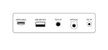 Philips TAB5105/12 2.0 30 Вт саундбар черный