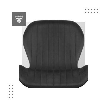 Элегантное кресло Mark Adler Prince 2.0 Black Velour для гостиной