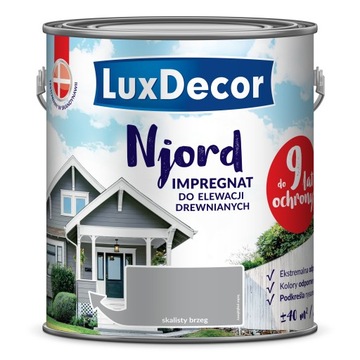 Impregnat do elewacji drewnianych Njord 2,5L skalisty brzeg
