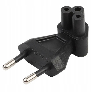 2-pinowy męski męski na Iec 320 C5 żeński Adapter