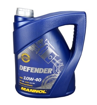 OLEJ PÓŁSYNTETYCZNY MANNOL 10W40 DEFENDER 5L