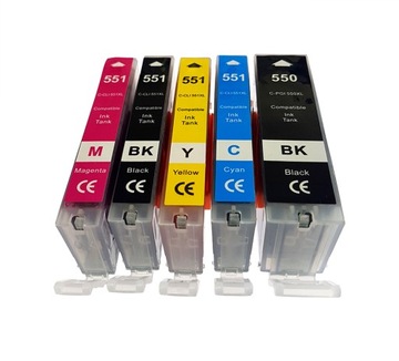 5x Tusze do CANON Pixma IP7250 MG5550 MG5650 7250