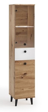 Witryna z szufladą C5 40 cm Dąb Artisan/Biały