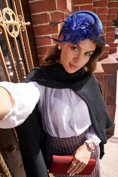 Женская фетровая шляпа с ретро-фасцинатором