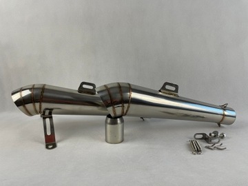 Наконечник глушителя Спортивная выхлопная система Street Chopper 2 шт. Левая правая сторона