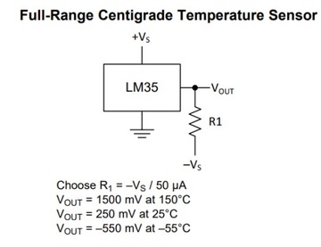 [2 шт.] Датчик температуры LM35DM 0-100'C NSC