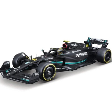 1:24 Bburago Zespół Mercedes-AMG F1 W14 2023 #44 Hamilton #63 George Russell
