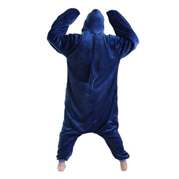 Комбинезон-пижама Кигуруми, костюм для маскировки акулы S: 145-155 см