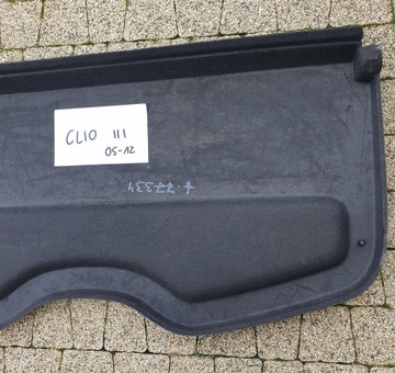 RENAULT CLIO 3 III 05-12 POLIČKA ZADNÍ KUFRU ORIG.