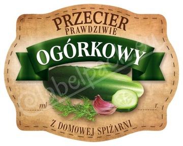 PRZECIER OGÓRKOWY - Etykieta, naklejka 10x