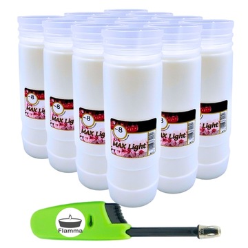 Wkłady parafinowe do zniczy Max Light 8 dni 12szt