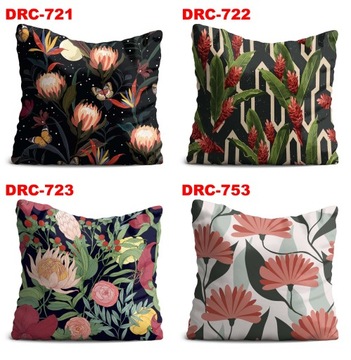 Декоративная наволочка для гостиной, спальни, монстера, цветы, микс