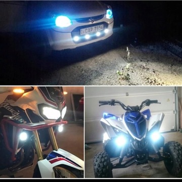 REFLEKTOR HALOGEN LAMPA 12x LED MOTOCYKL MOTOR