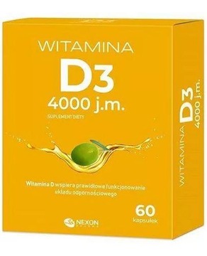 Witamina VIT. D3 4000 j.m. Cholekalcyferol 60 kaps