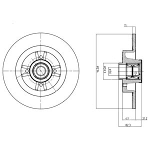 DELPHI TARCZE HAMULCOWE TYŁ BG9030RS BG9030RS