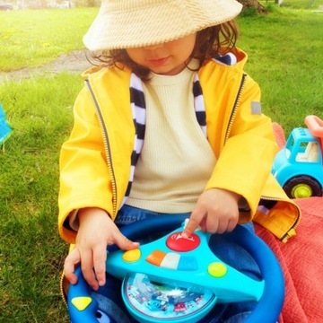 ИНТЕРАКТИВНЫЙ МУЗЫКАЛЬНЫЙ РУЛЬ B.TOYS ДЛЯ ДЕТСКОГО СВЕТОВОГО ЗВУКА LB1917