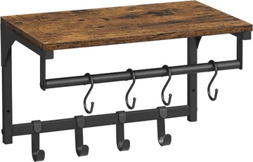 WIESZAK NA UBRANIA VASAGLE METALOWY RUSTYKALNY INDUSTRIALNY LOFT