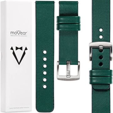 Pasek 24mm premium do zegarka ekskluzywny stylowy MOVEAR Butelkowy