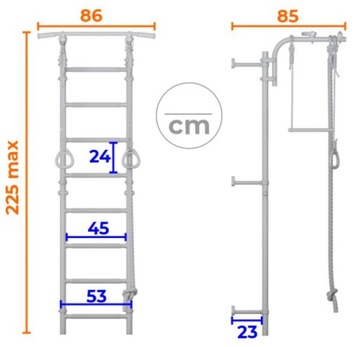 Гимнастическая лестница следующая 3 скалолазания
