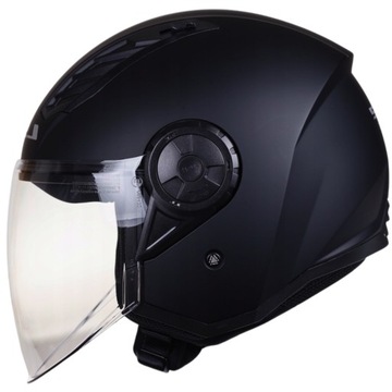 Kask Motocyklowy LS2 OF616 AIRFLOW II Kask Otwarty Solid Black Mat XXXL