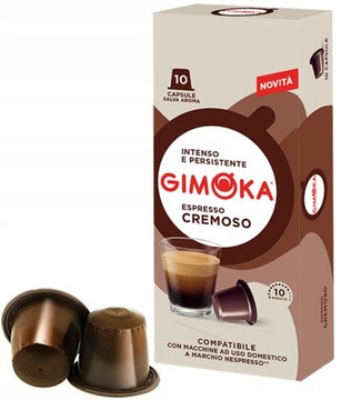 GIMOKA CREMOSO KAPSUŁKI NESPRESSO 10 szt
