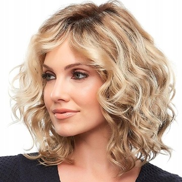 Peruka włosy półdługie naturalne blond Zuzu damska