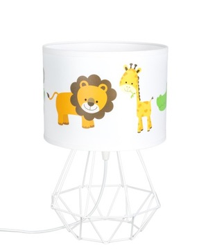 Lampka nocna do pokoju dziecka abażur zwierzęta
