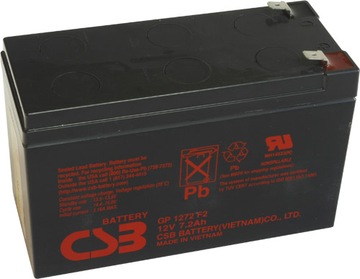 Nowy akumulator CSB 7,2Ah GP1272 F2 RBC2