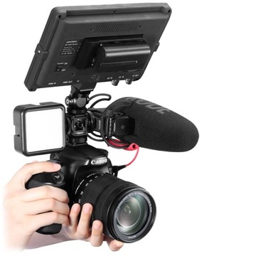 Адаптер: 3 холодных башмака для светодиодной лампы микрофона