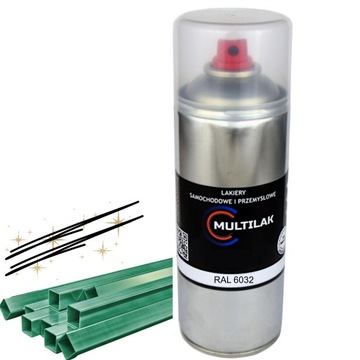 Lakier farba w sprayu do aluminium RAL 6032 Półmat