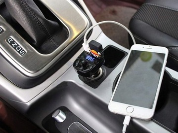 Автомобильный FM-передатчик, MP3-зарядное устройство Bluetooth, 2 USB-аудиозарядных устройства