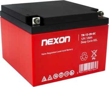 Akumulator żelowy Nexon VRLA GEL 12V 28Ah
