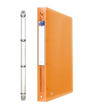 Segregator A4 Oxford PP 4cm czteroringowy pomarańc