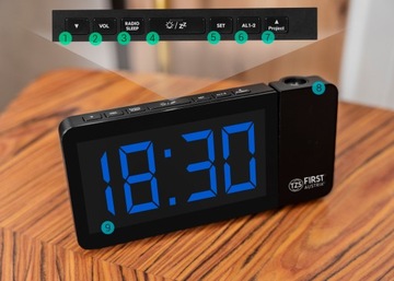 РАДИО БУДИЛЬНИК С ПРОЕКТОРОМ радиобудильник БОЛЬШИЕ ЦИФРЫ