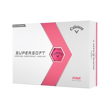 Piłki golfowe CALLAWAY SUPERSOFT różowy mat 12 szt