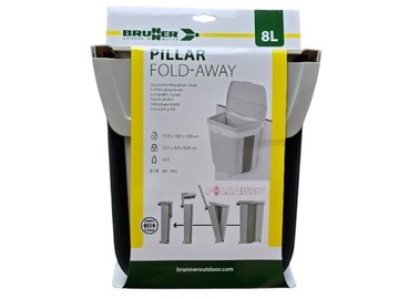 Складная туристическая мусорная корзина Pillar Foldaway 8л Brunner Turismus PL