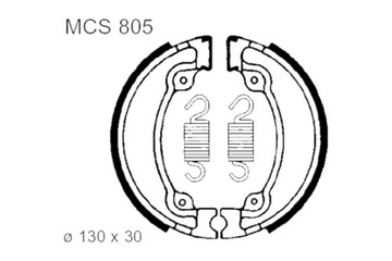 Szczęki hamulcowe TRW MCS 805 Honda XL 500 600 VT NES 125 CA 125 Rebel