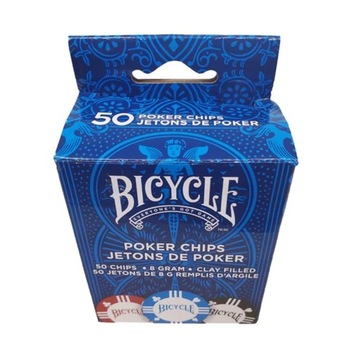 Bicycle: Żetony do pokera 8g (50 sztuk)