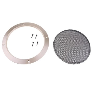 2x6. Золотой динамик сабвуфера с декоративным кольцом