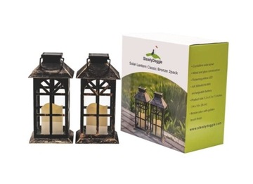 LAMPA LED SOLARNA LATARNIA OGRODOWA ZEWNĘTRZNA 2sz