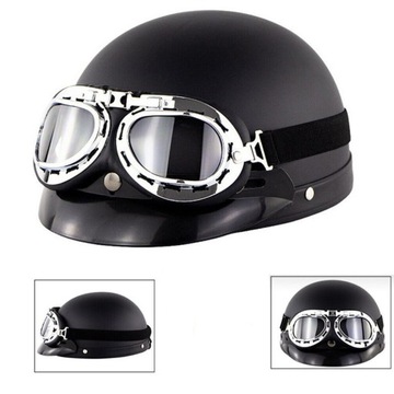 KASK ROWEROWY DO JAZDY DESKOROLCE SKUTERZE ELEKTRYCZNYM MOTOCYKLOWY + GOGLE