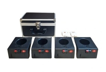 SYSTEM ZDALNEGO ODPALANIA FONTANN ISKIER ZESTAW 4 ODBIORNIKI 2 PILOTY CASE