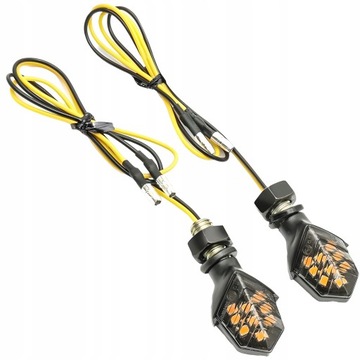 Поворотники универсальные 4x9LED MINI Arrows Fleas Approval Дымчатый