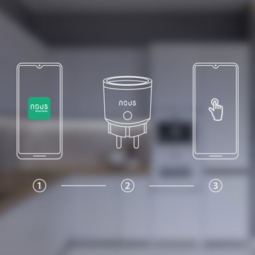 Умная розетка ZigBee NOUS A1Z 3680W 16A