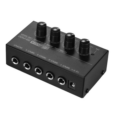 Audio Mixer 4 Channel Audio Mixer 6.35mm input