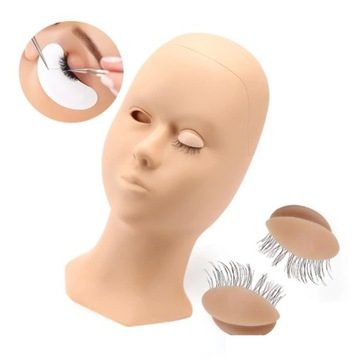 Ćwicz model głowy przedłużanie rzęs do