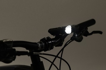 Lampka latarka przód rowerowa 5x LED MOCNA CREE