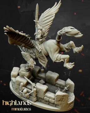 Highlands Miniatures Герой на Грифе
